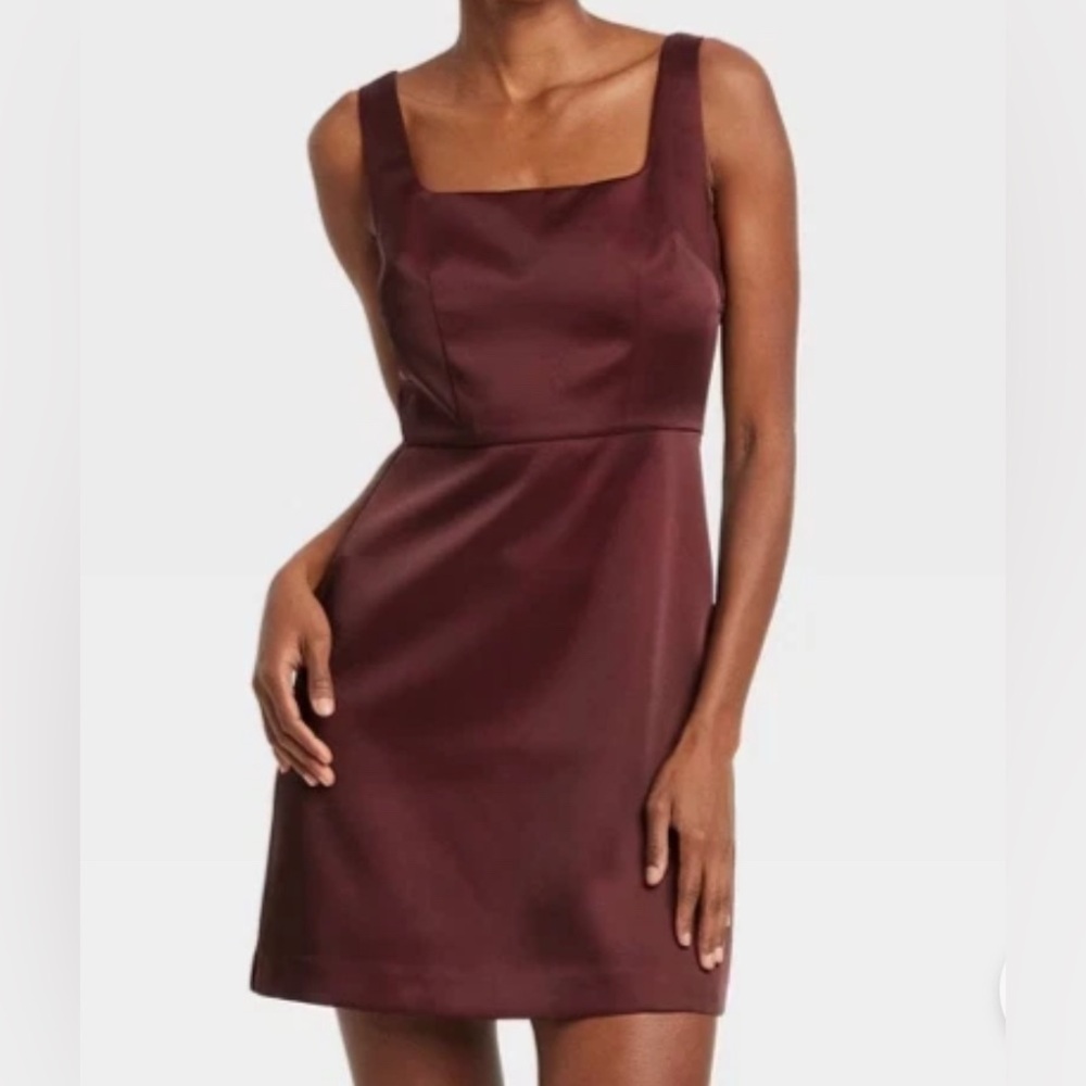a new day Burgundy Mini Dress